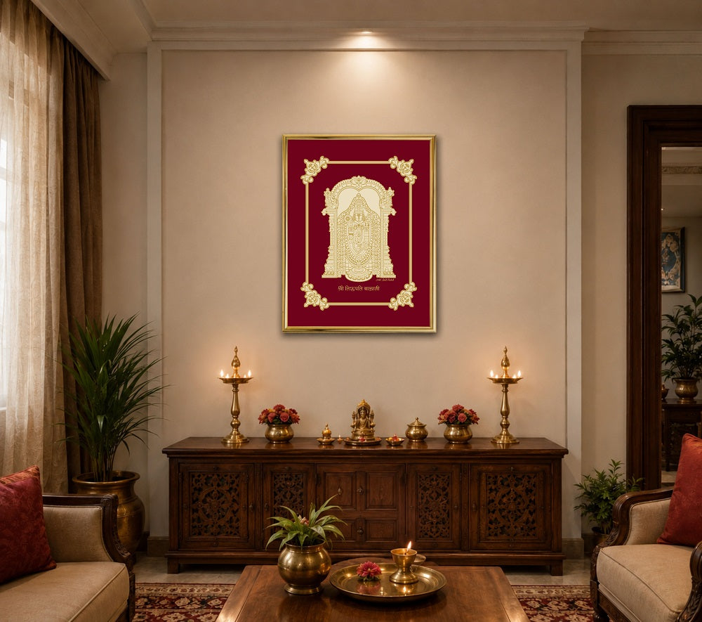 Balaji Velvet Gold Frame | 24 Karat Gold-Plated