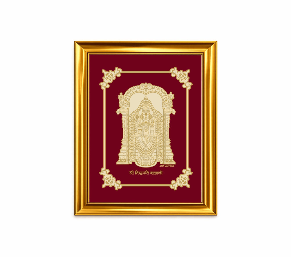 Balaji Velvet Gold Frame | 24 Karat Gold-Plated