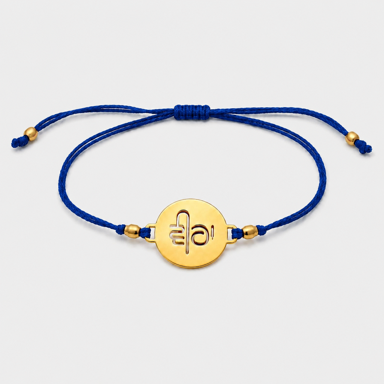 Veera Rakhi Oval | Gold Finish Rakhi