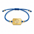 Khanda Square Rakhi | Gold Finish Rakhi