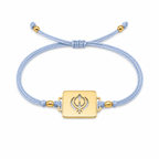 Khanda Square Rakhi | Gold Finish Rakhi