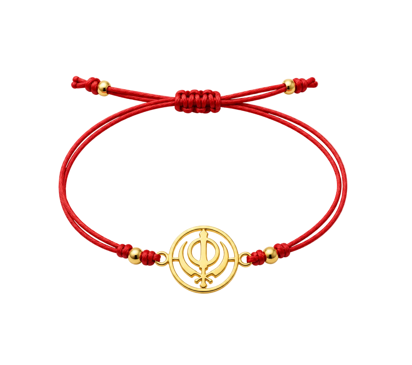 Khanda Rakhi | Gold Finish Rakhi