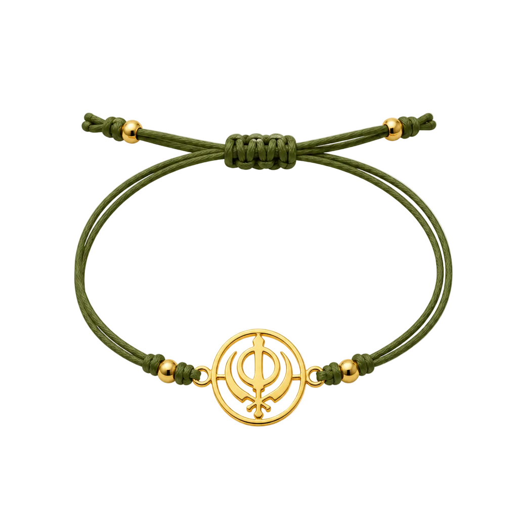 Khanda Rakhi | Gold Finish Rakhi