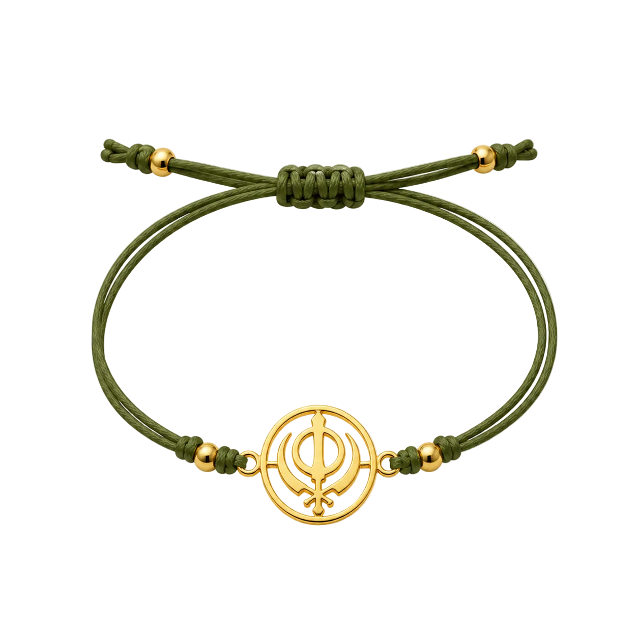 Khanda Rakhi | Gold Finish Rakhi