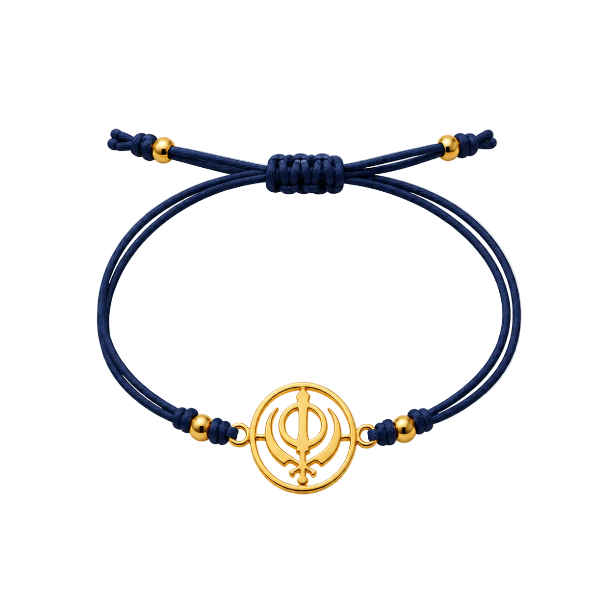 Khanda Rakhi | Gold Finish Rakhi