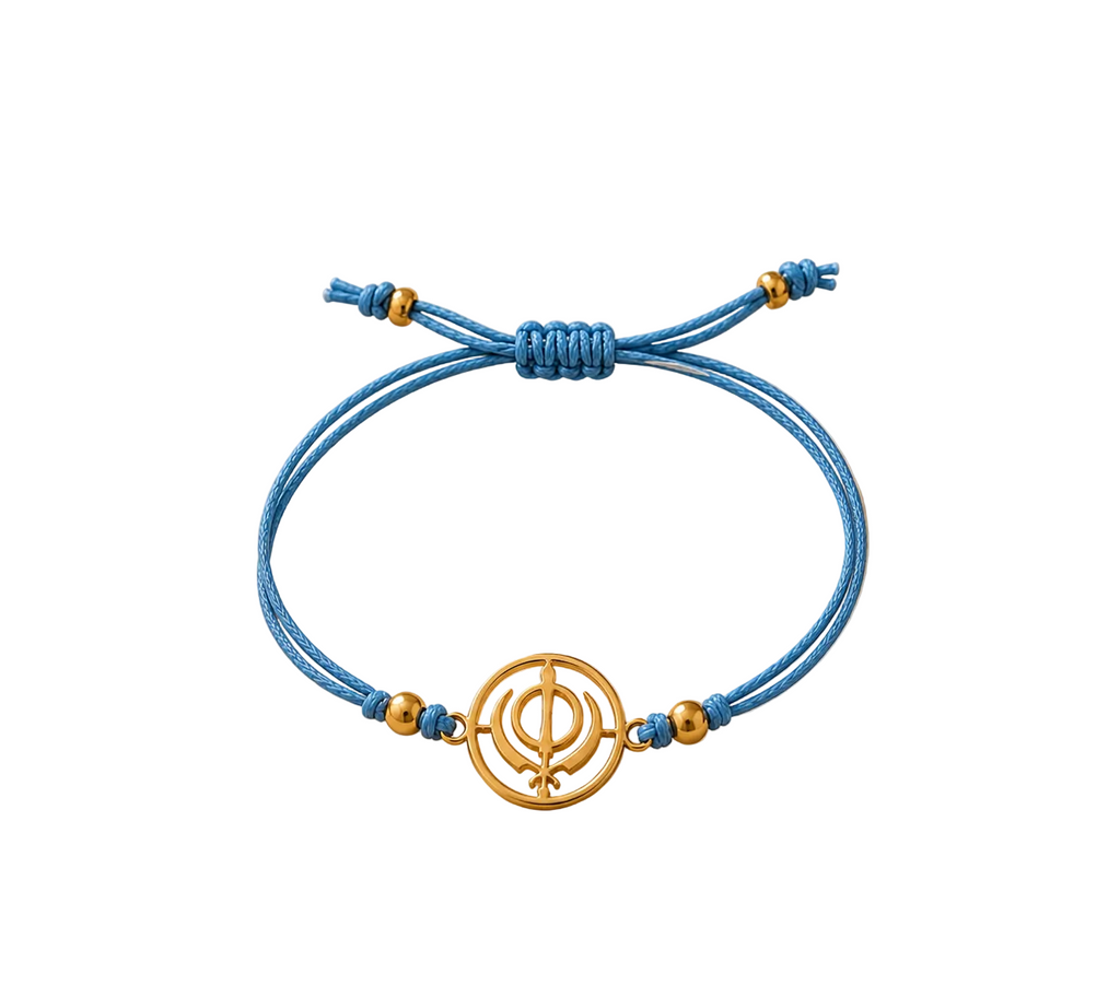 Khanda Rakhi | Gold Finish Rakhi