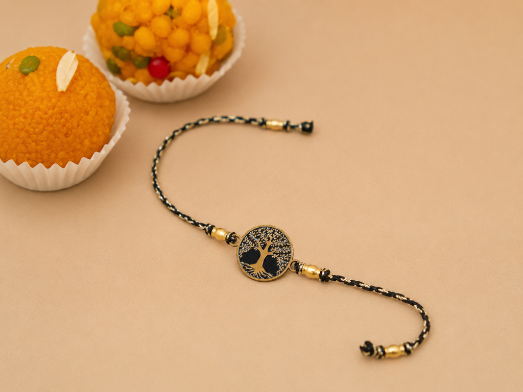 Tree of Life Rakhi | Gold Finish Rakhi