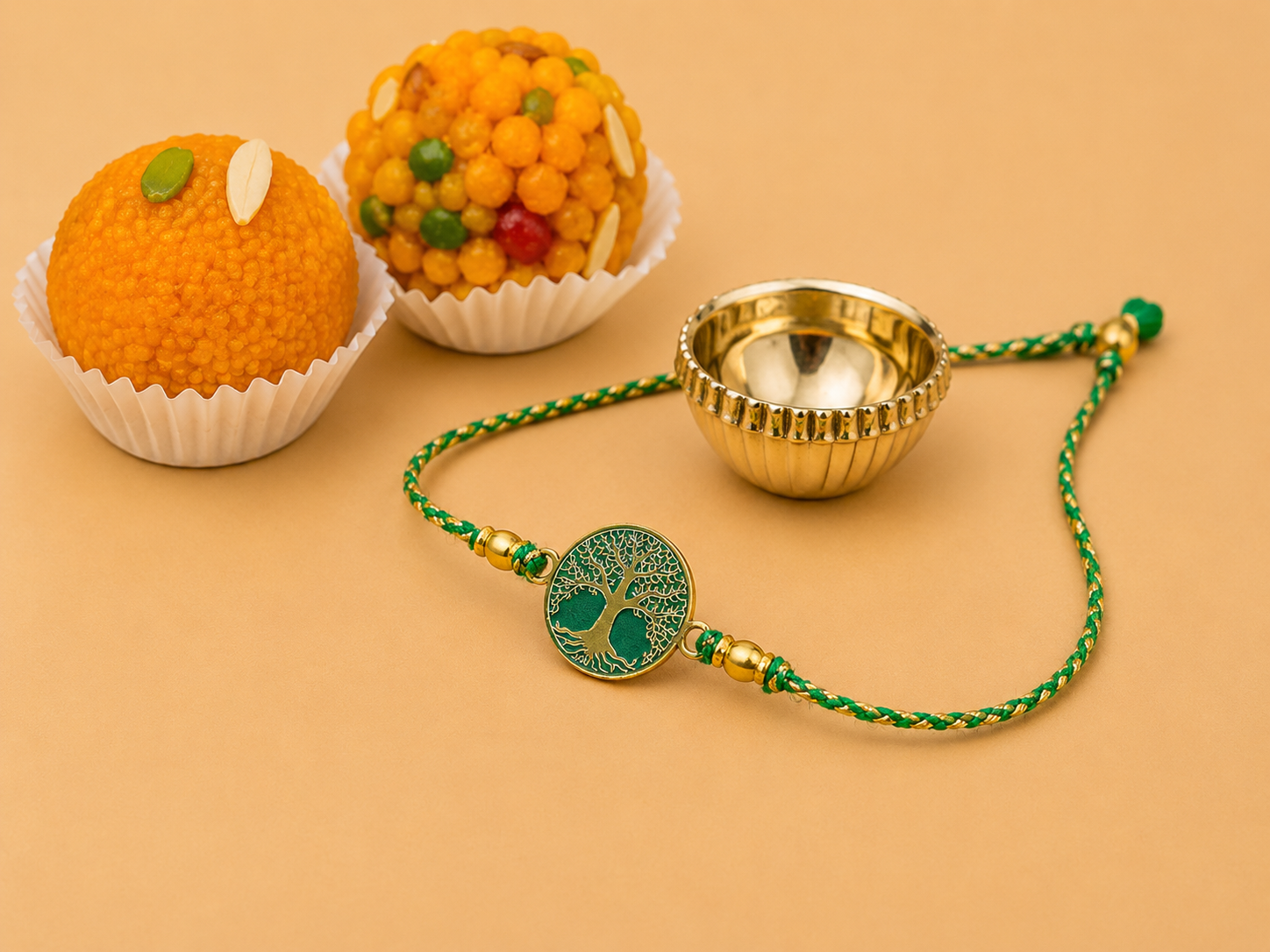 Tree of Life Rakhi | Gold Finish Rakhi