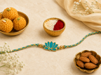 Lotus Rakhi | Gold Finish Rakhi