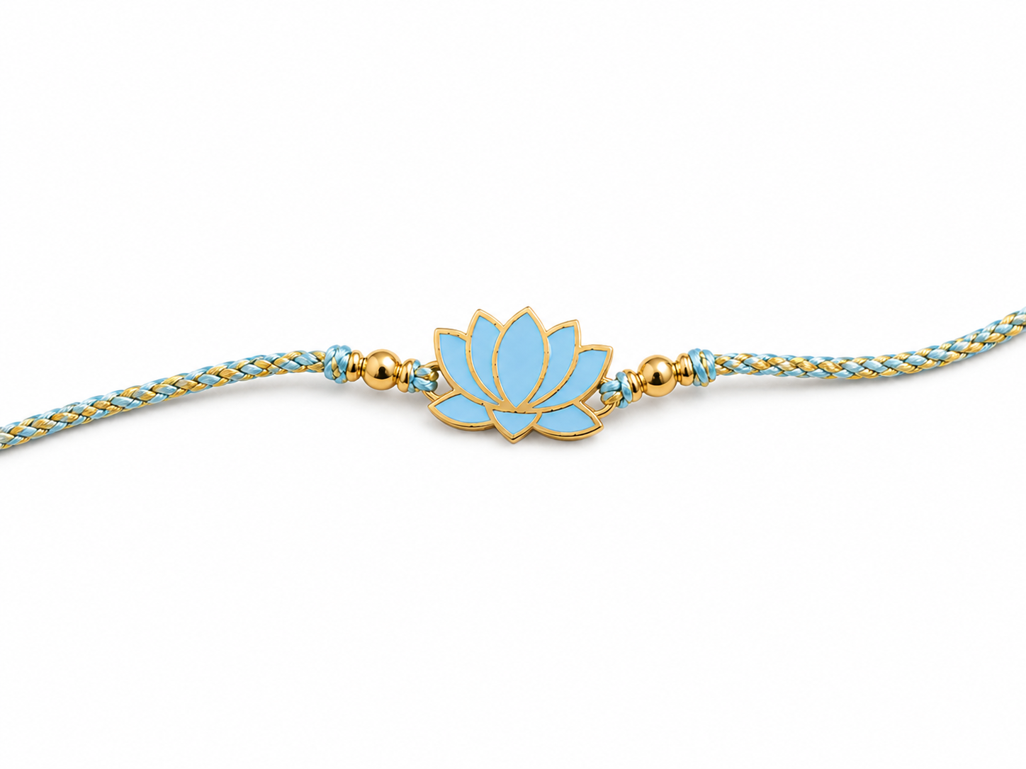 Lotus Rakhi | Gold Finish Rakhi