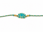 Lotus Rakhi | Gold Finish Rakhi