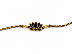 Lotus Rakhi | Gold Finish Rakhi