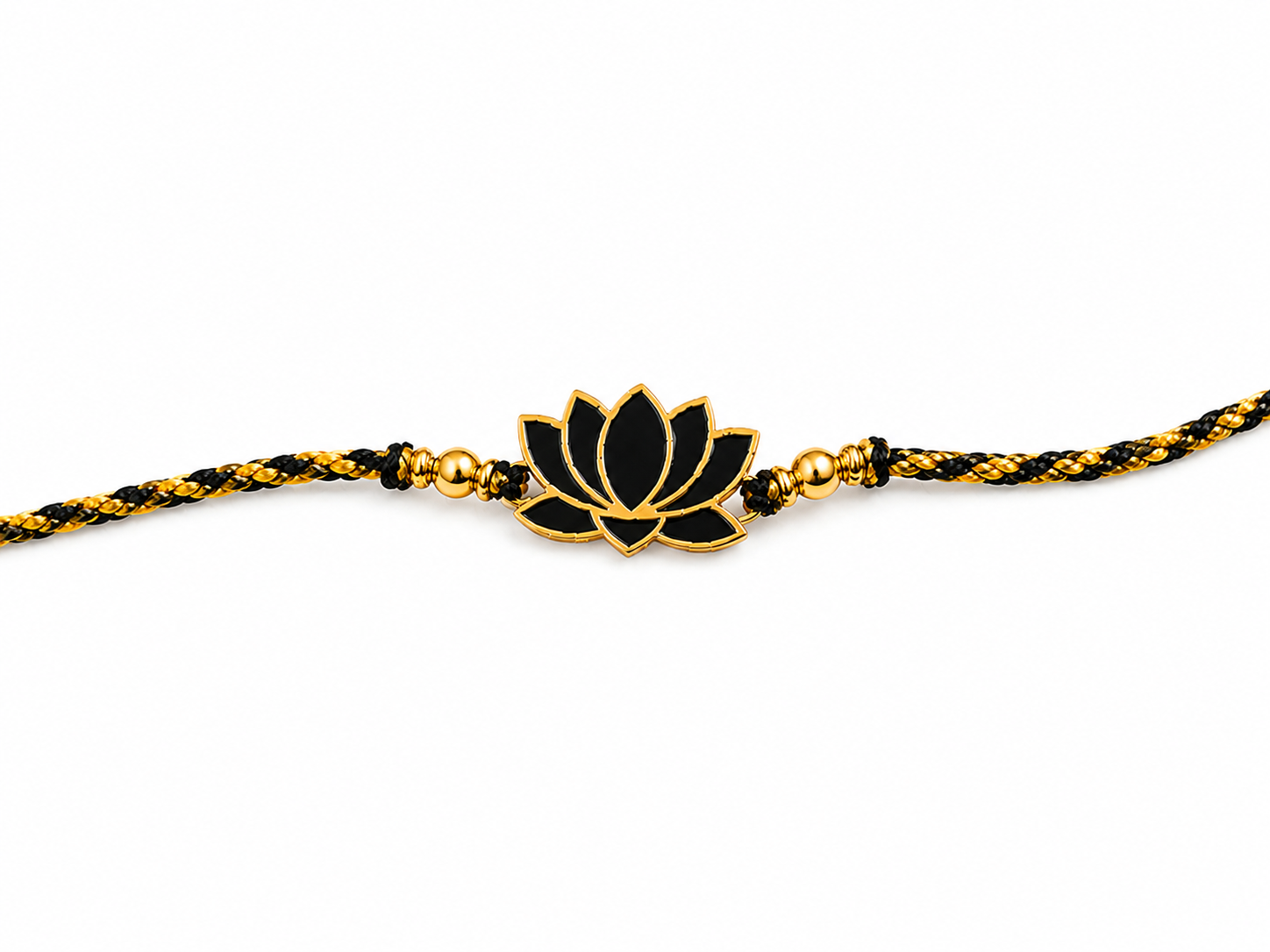 Lotus Rakhi | Gold Finish Rakhi