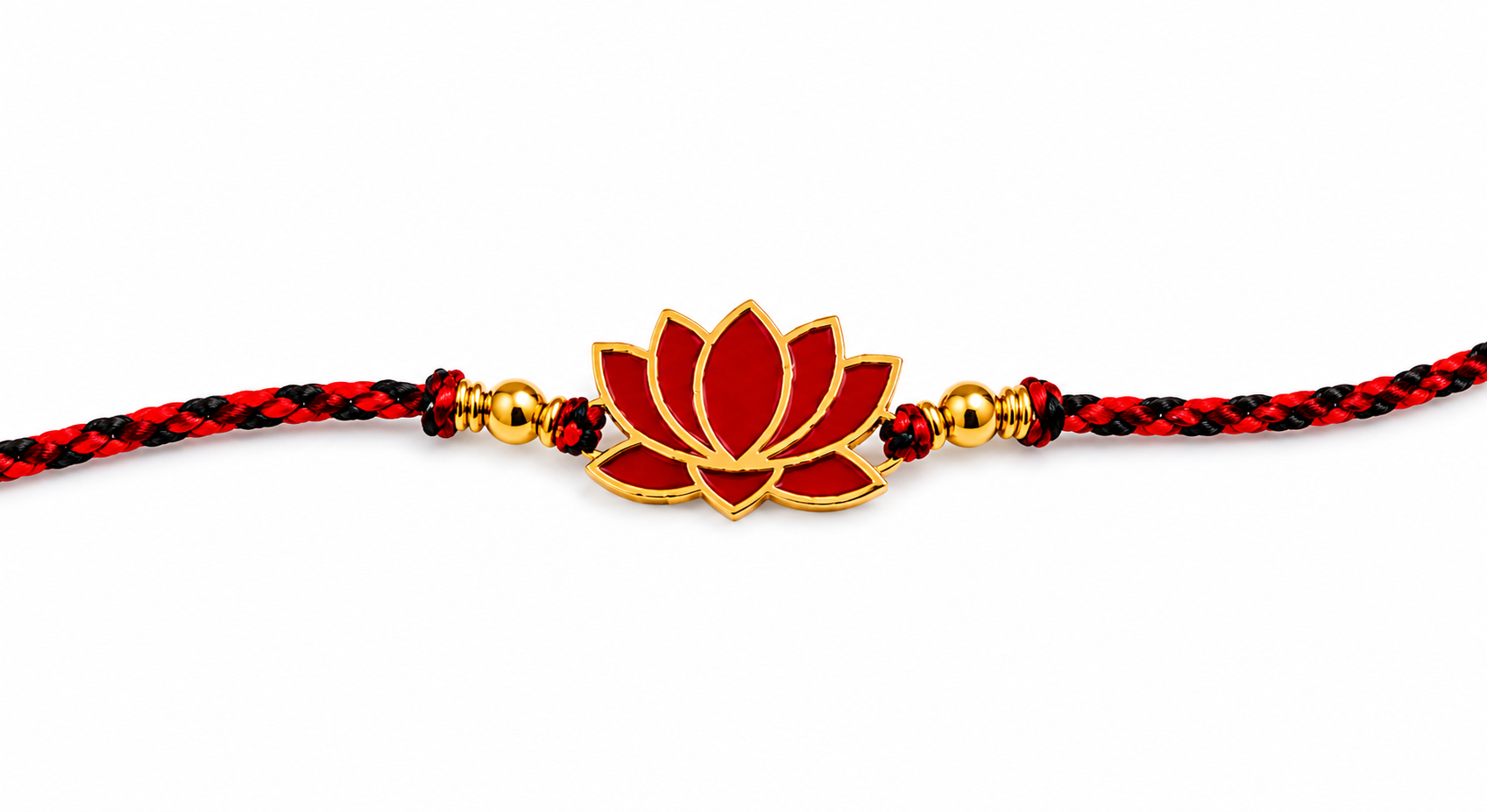 Lotus Rakhi | Gold Finish Rakhi