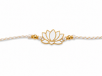 Lotus Rakhi | Gold Finish Rakhi