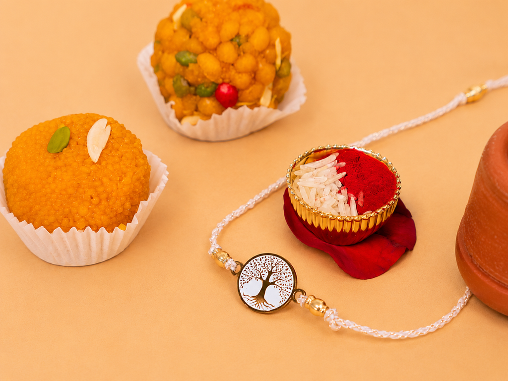 Tree of Life Rakhi | Gold Finish Rakhi