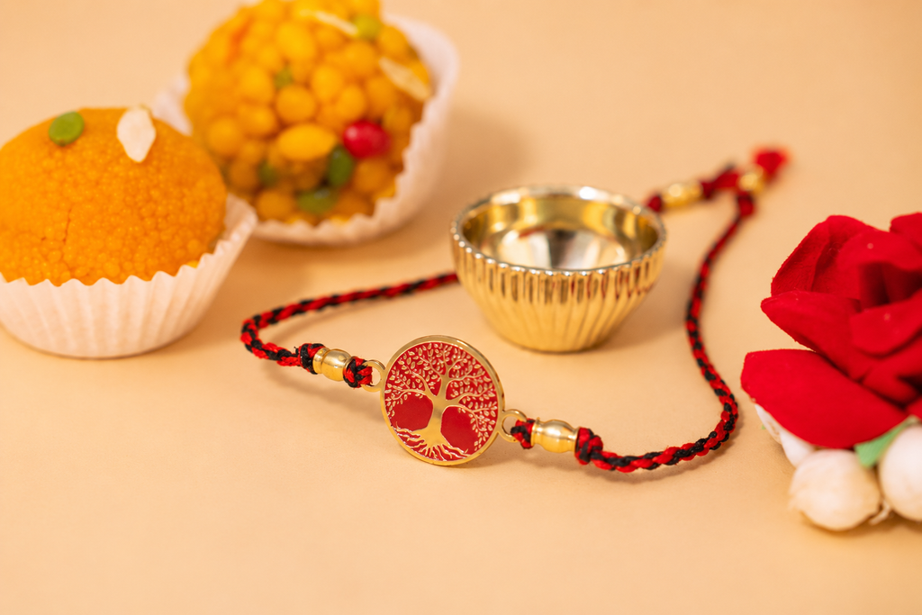 Tree of Life Rakhi | Gold Finish Rakhi