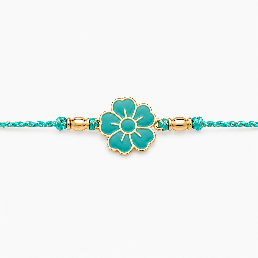 Floral Rakhi | Gold Finish Rakhi