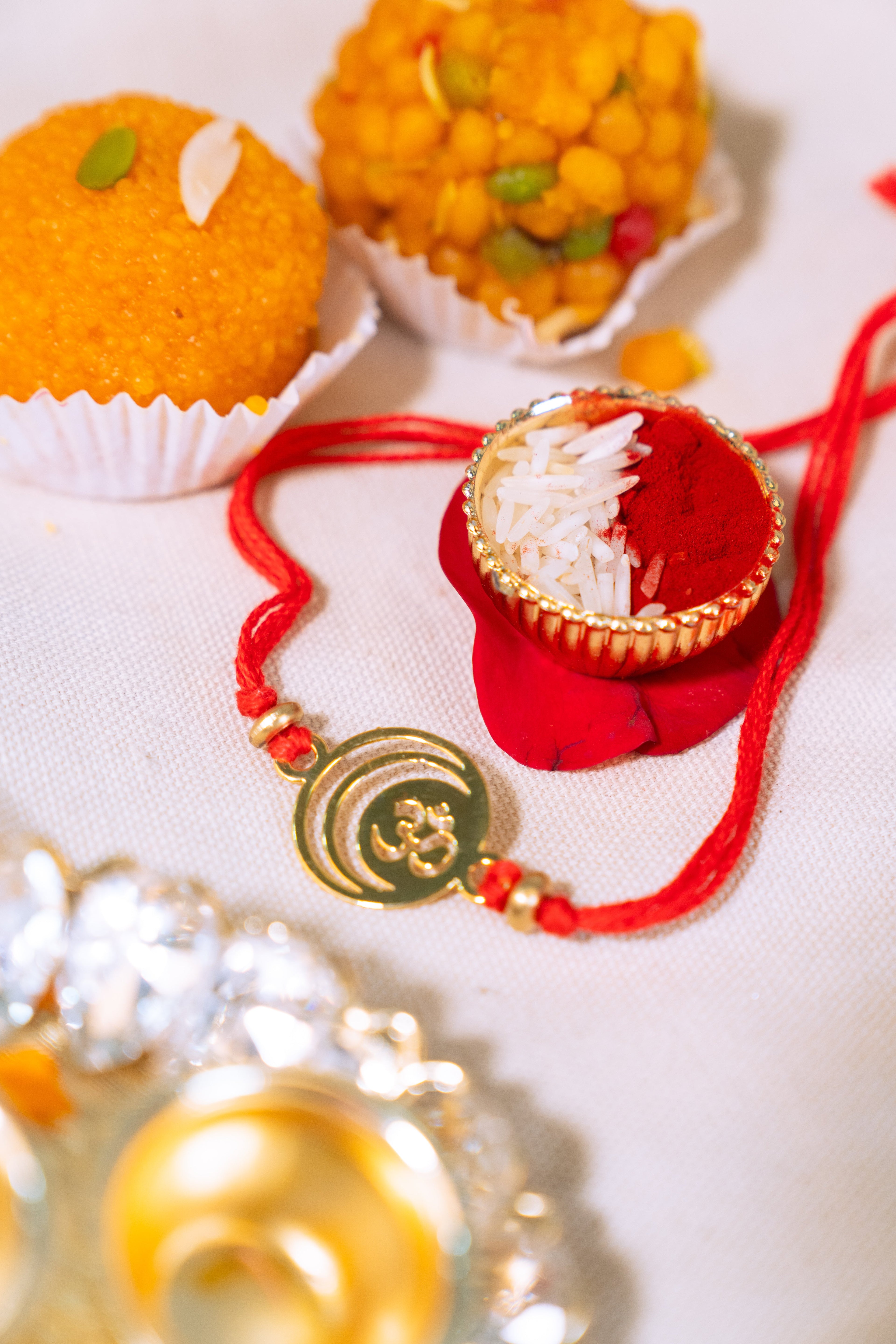 Om Rakhi Cutwork | Gold Finish Rakhi