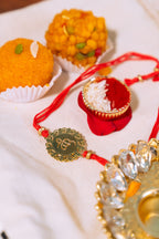 Ek Onkar Floral Rakhi | Gold Finish Rakhi