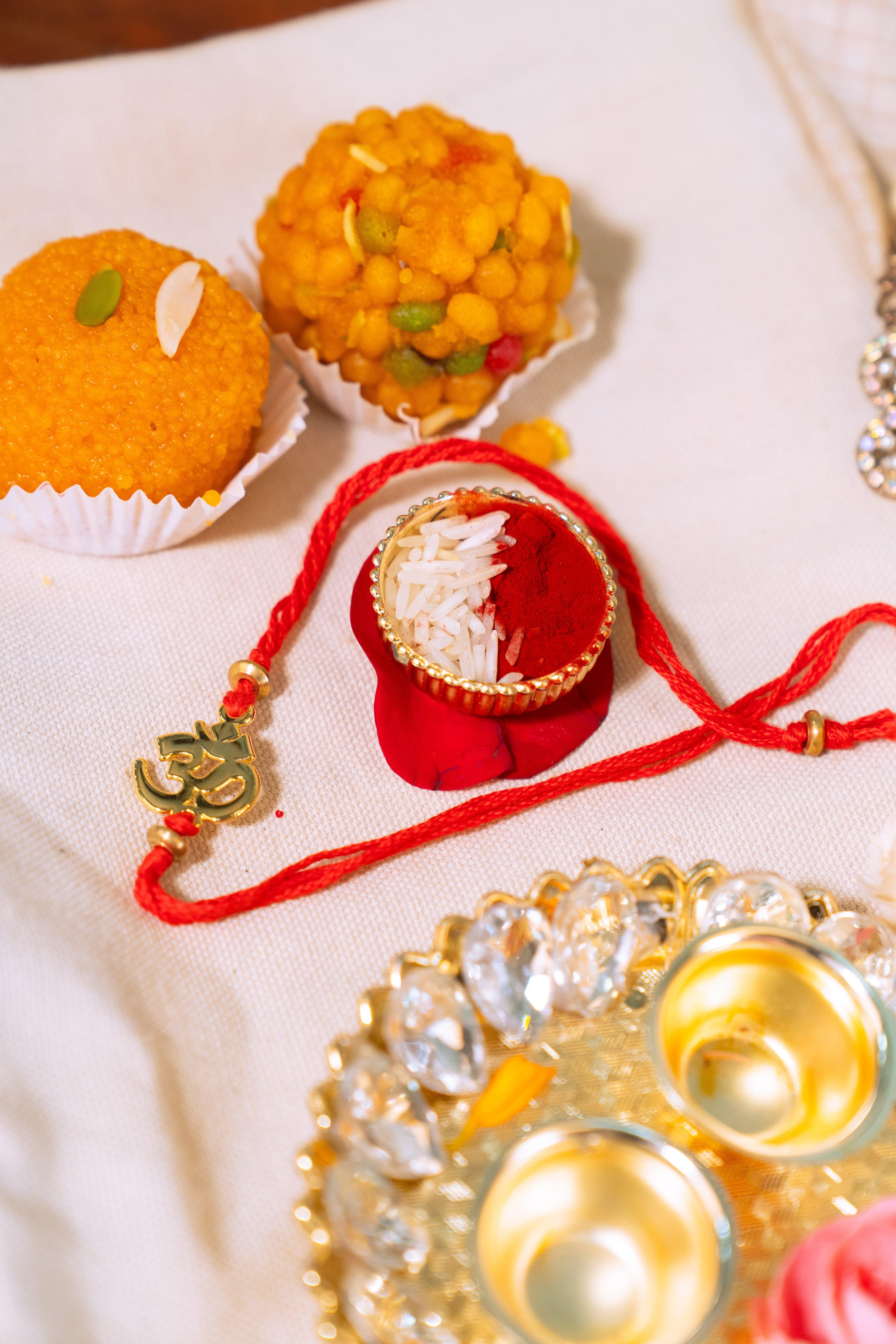 Om Rakhi | Gold Finish Rakhi