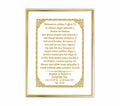 Custom Baby Name Hukamnama Frame in English | 24kt Gold-Plated Artwork