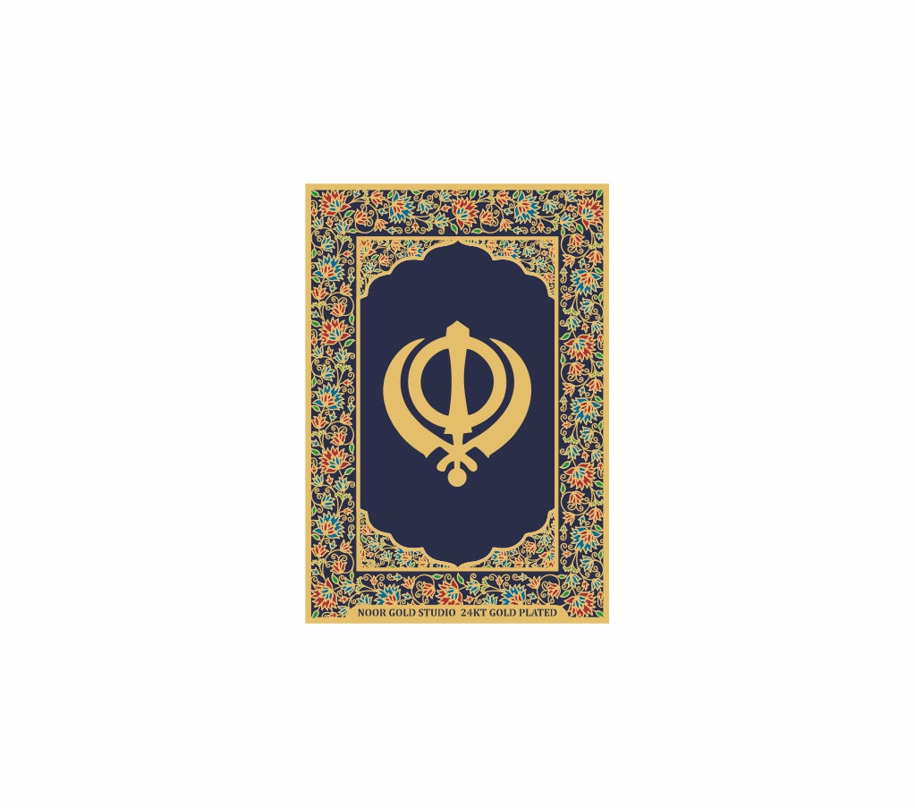 Khanda | 24kt Gold Plated Fridge Magnet