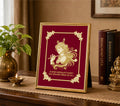 Lord Krishna Velvet Gold Frame | 24 Karat Gold-Plated Artwork