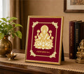 Goddess Laxmi Velvet Gold Frame | 24 Karat Gold-Plated