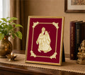 Radha Krishna Velvet Gold Frame | 24 Karat Gold-Plated Artwork