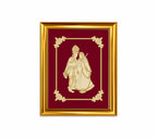 Radha Krishna Velvet Gold Frame | 24 Karat Gold-Plated Artwork