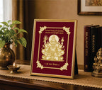 Lord Shiva Velvet Gold Frame | 24 Karat Gold-Plated Artwork