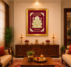 Lord Shiva Velvet Gold Frame | 24 Karat Gold-Plated Artwork
