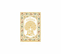 Guru Nanak Dev Ji Tree of Life | 24kt Gold Plated Fridge Magnet White