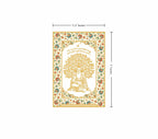 Guru Nanak Dev Ji Tree of Life | 24kt Gold Plated Fridge Magnet White