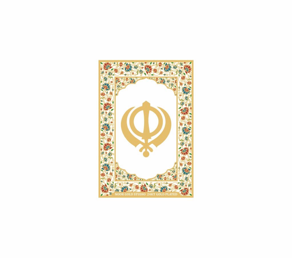 Khanda | 24kt Gold Plated Fridge Magnet