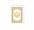Khanda | 24kt Gold Plated Fridge Magnet