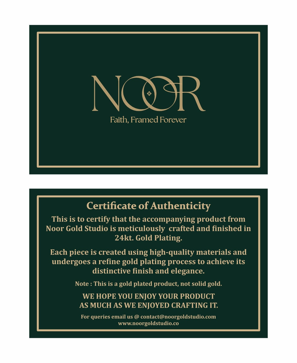 Custom Baby Name Hukamnama Frame in English | 24kt Gold-Plated Artwork