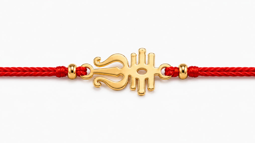 Trishul Rakhi | Gold Finish Rakhi